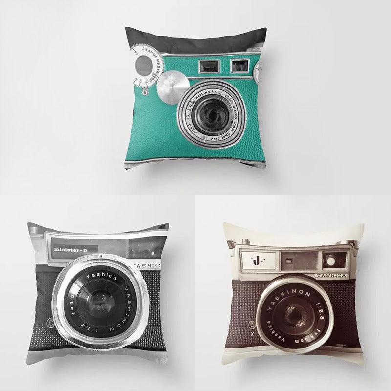 MUXUAN EBay Amazon Muxuan Aliexpress Explosion 3D Printing Camera Pillow Covers Super Soft Cushion Cover - Amazitshop