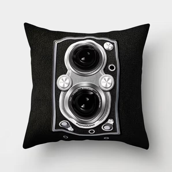 MUXUAN EBay Amazon Muxuan Aliexpress Explosion 3D Printing Camera Pillow Covers Super Soft Cushion Cover - Amazitshop