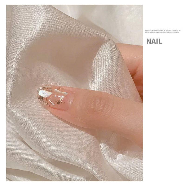 Nail Art Accessories Nail Shell Gold Foil Silver Foil Color Tin Foil Broken Gold Wire - Amazitshop