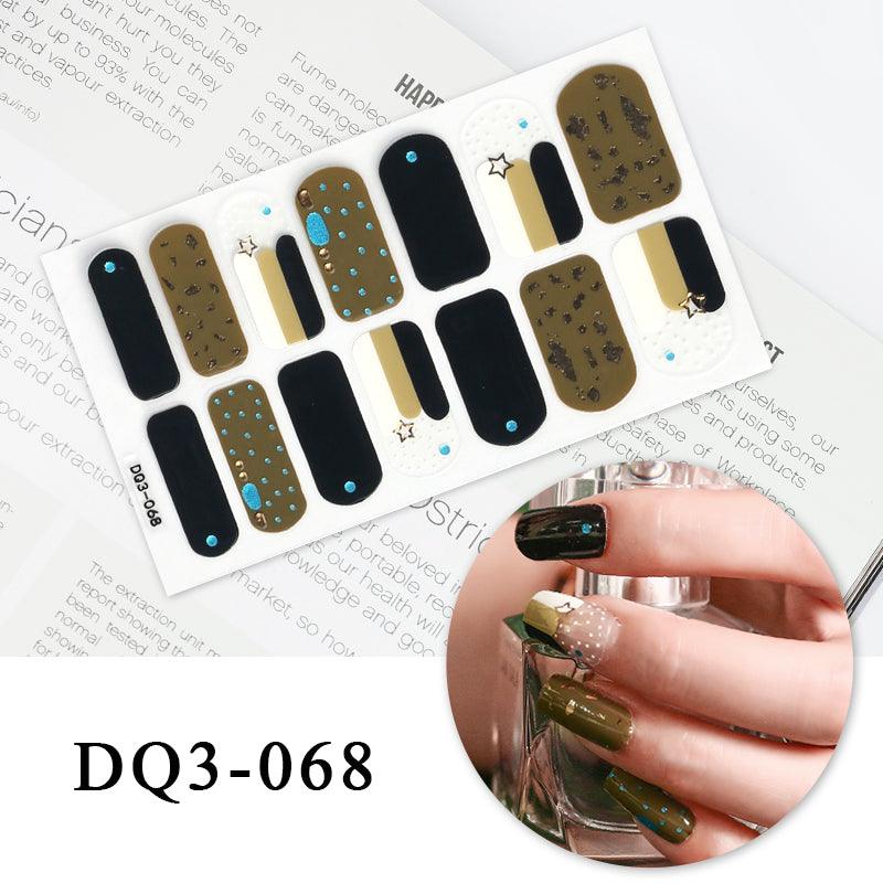 Nail Art Color Nail Stickers Simple Fashion - Amazitshop
