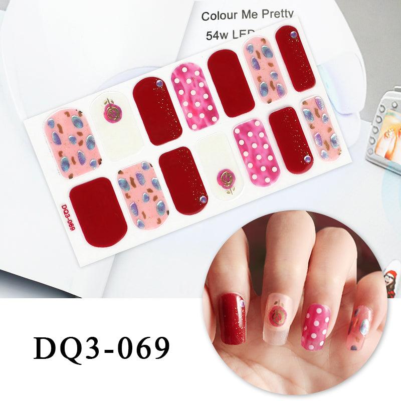 Nail Art Color Nail Stickers Simple Fashion - Amazitshop