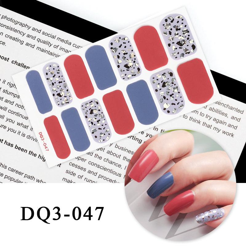 Nail Art Color Nail Stickers Simple Fashion - Amazitshop