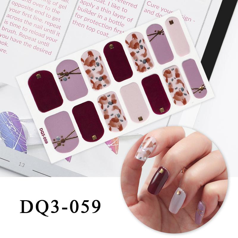 Nail Art Color Nail Stickers Simple Fashion - Amazitshop