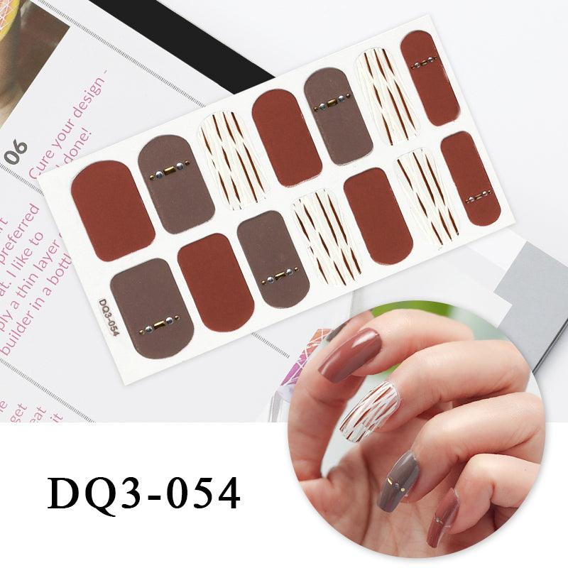 Nail Art Color Nail Stickers Simple Fashion - Amazitshop