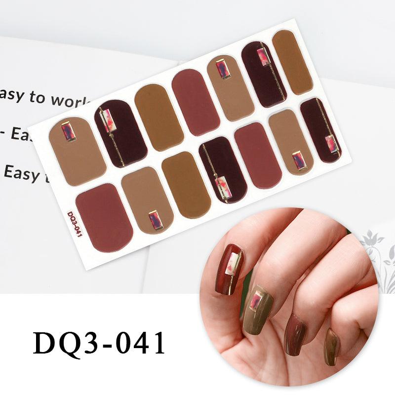 Nail Art Color Nail Stickers Simple Fashion - Amazitshop