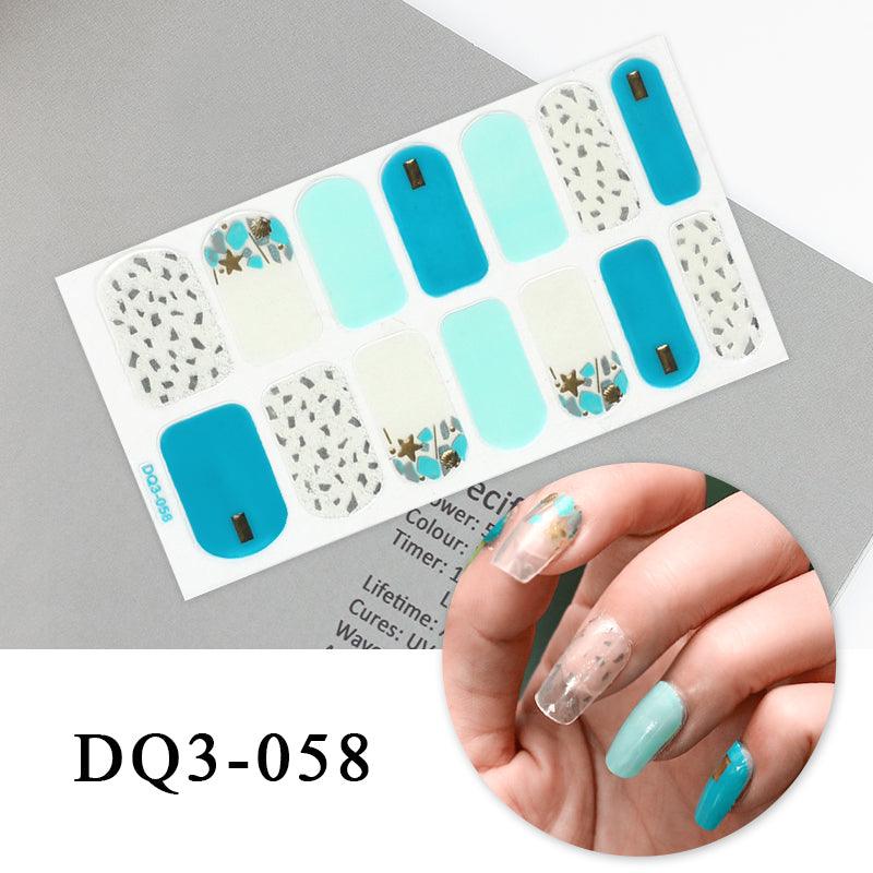 Nail Art Color Nail Stickers Simple Fashion - Amazitshop