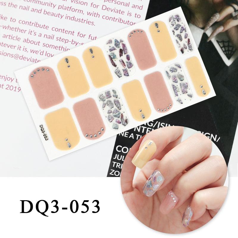 Nail Art Color Nail Stickers Simple Fashion - Amazitshop