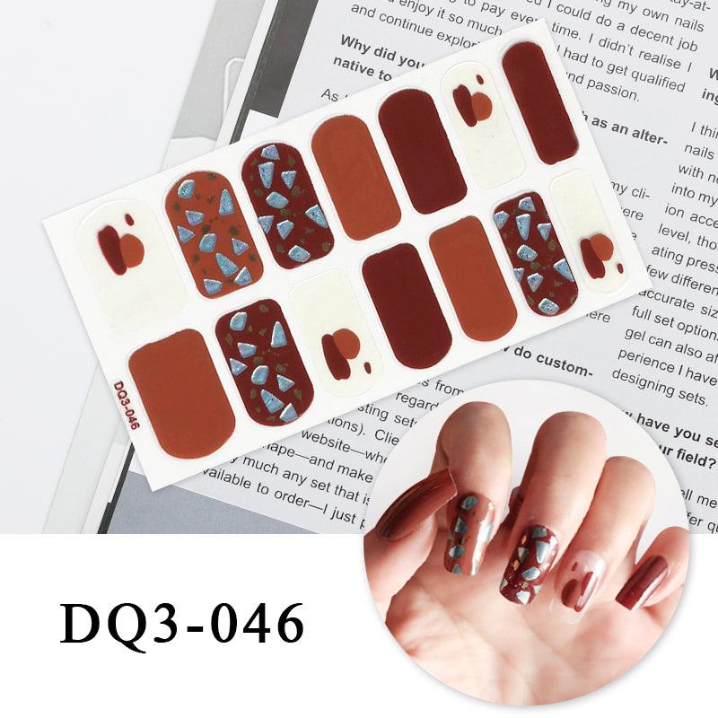 Nail Art Color Nail Stickers Simple Fashion - Amazitshop