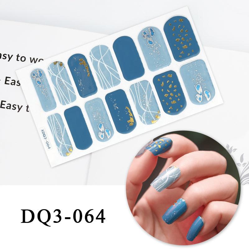 Nail Art Color Nail Stickers Simple Fashion - Amazitshop