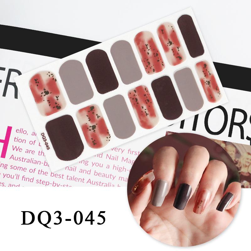 Nail Art Color Nail Stickers Simple Fashion - Amazitshop