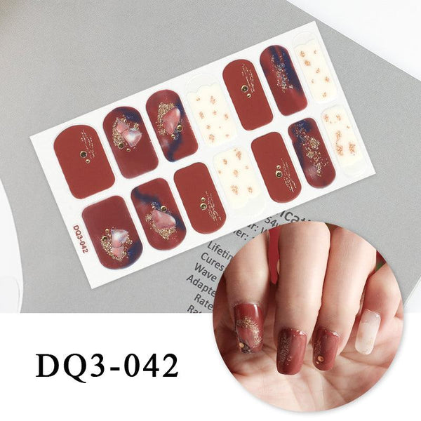 Nail Art Color Nail Stickers Simple Fashion - Amazitshop