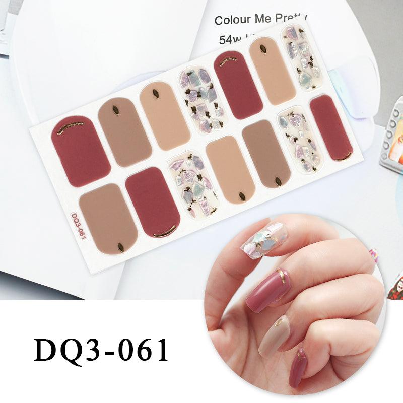 Nail Art Color Nail Stickers Simple Fashion - Amazitshop