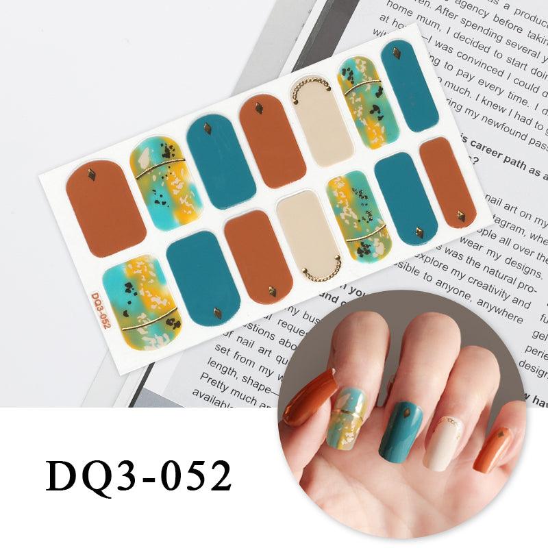 Nail Art Color Nail Stickers Simple Fashion - Amazitshop