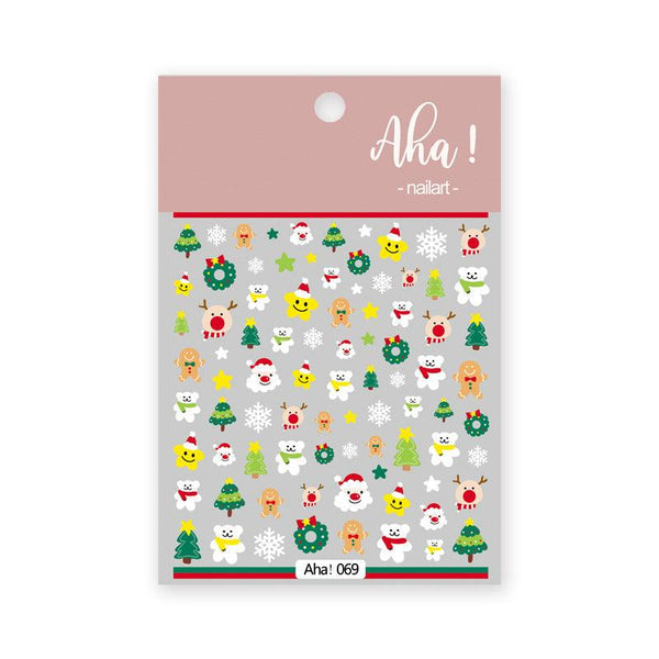Nail Art Sticker Santa Claus Cartoon - Amazitshop