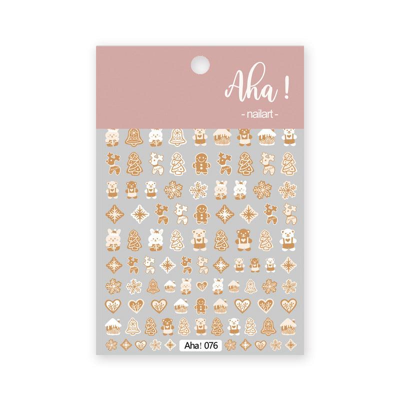 Nail Art Sticker Santa Claus Cartoon - Amazitshop