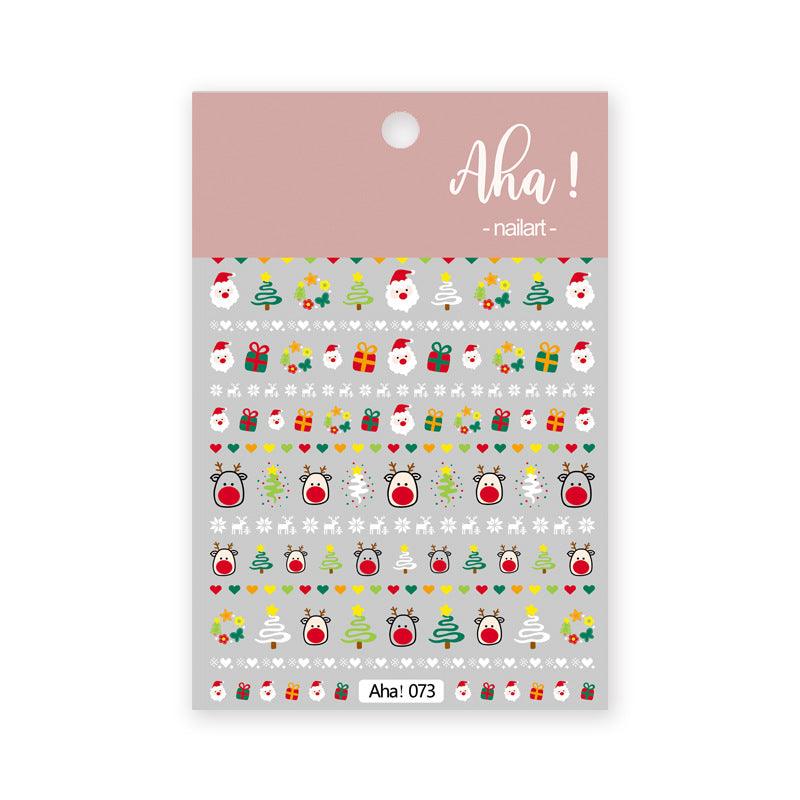 Nail Art Sticker Santa Claus Cartoon - Amazitshop