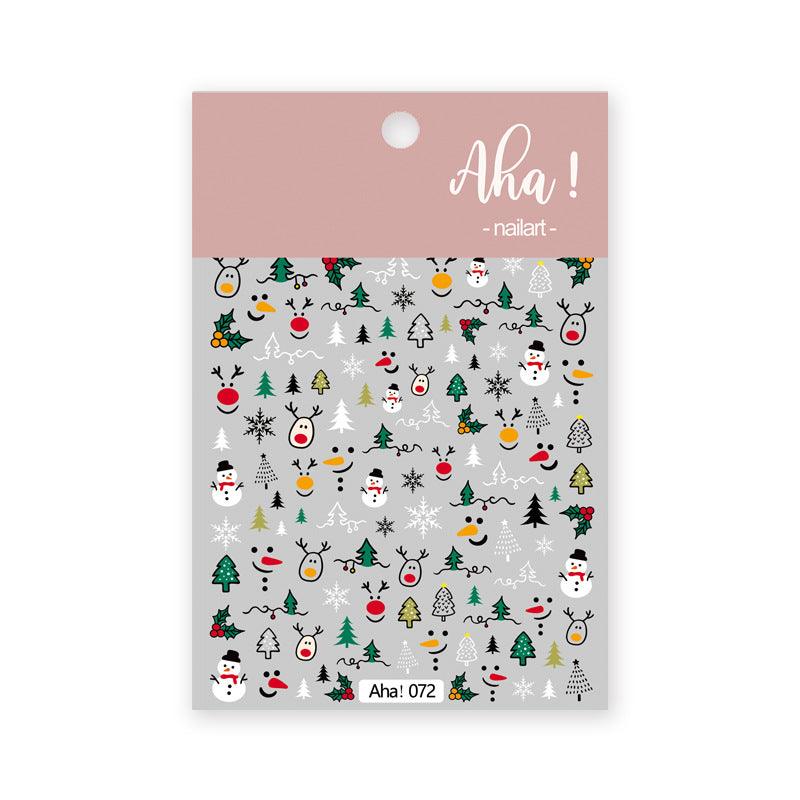 Nail Art Sticker Santa Claus Cartoon - Amazitshop