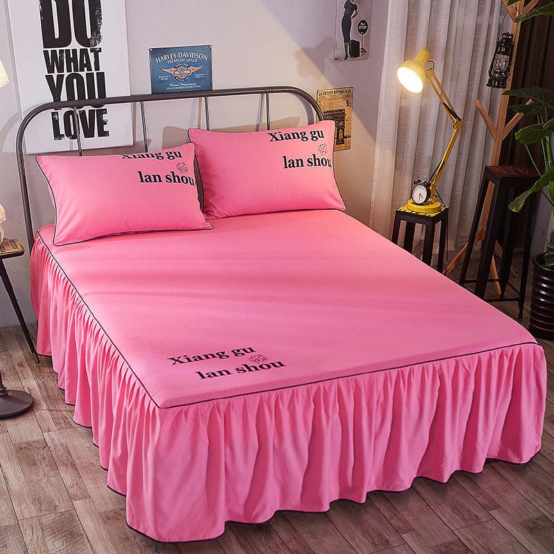 New Beauty Bed Cover Brushed Bed Skirt - Amazitshop