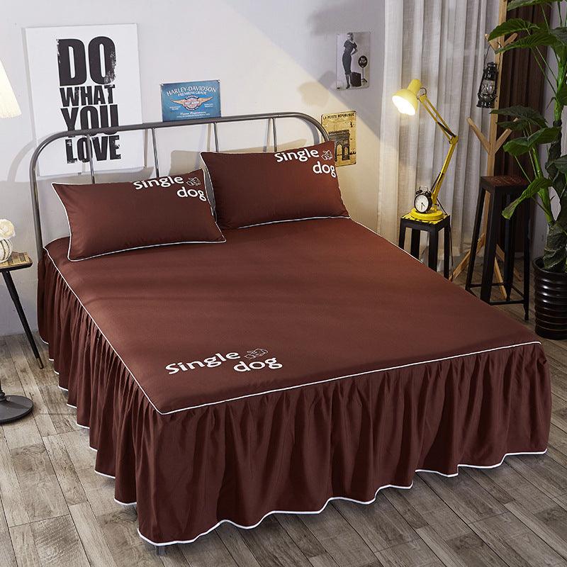 New Beauty Bed Cover Brushed Bed Skirt - Amazitshop