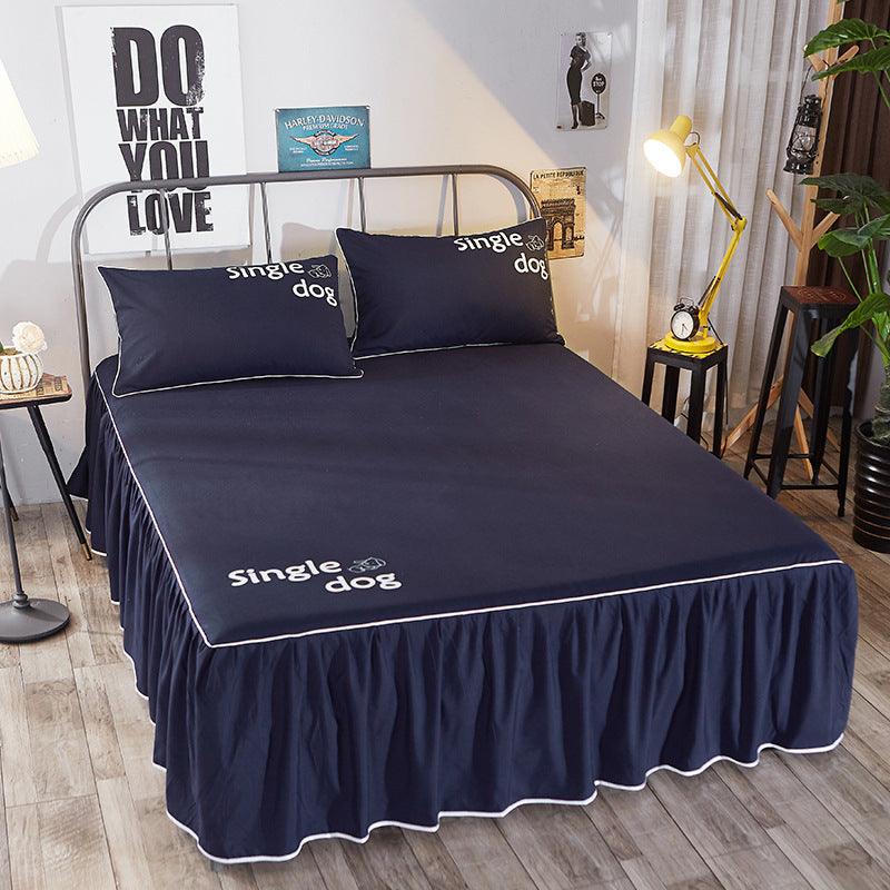 New Beauty Bed Cover Brushed Bed Skirt - Amazitshop