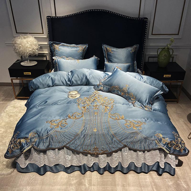 New Bed Linen, Bed Skirt, Light Luxury Style Four - piece Suit - Amazitshop