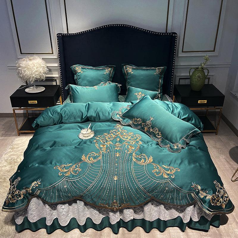 New Bed Linen, Bed Skirt, Light Luxury Style Four - piece Suit - Amazitshop