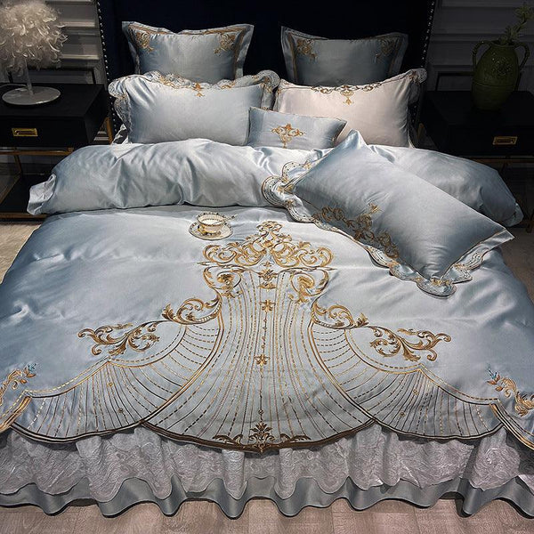New Bed Linen, Bed Skirt, Light Luxury Style Four - piece Suit - Amazitshop