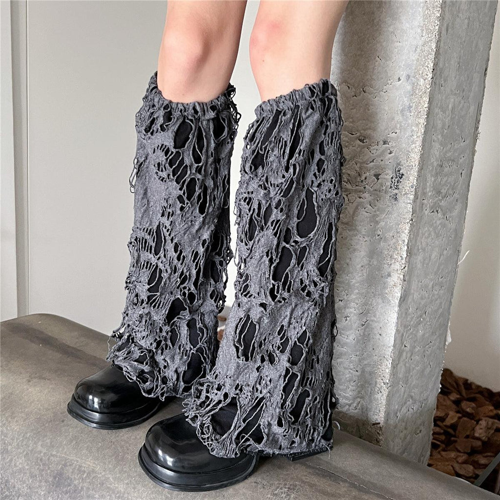 New Breathable Ripped Special Leg Warmer Sub - culture Dark Broken Feeling Foot Sock - Amazitshop