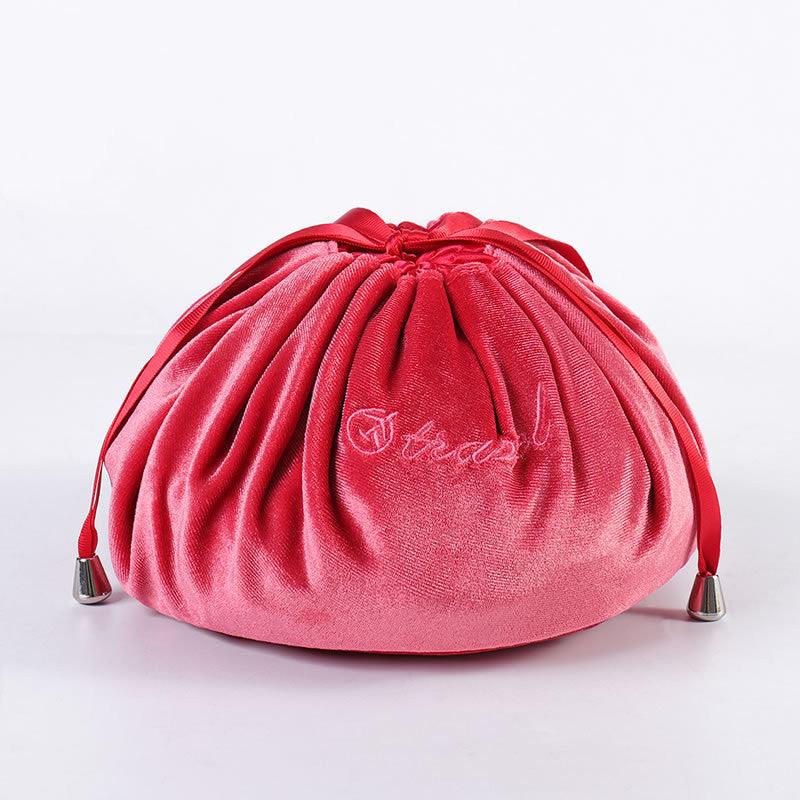 New Cartoon Rabbit Ears Velvet Cosmetic Bags Makeup Bag Happy Easter Party Self - Adhesive Gift Bag For Girls - Amazitshop