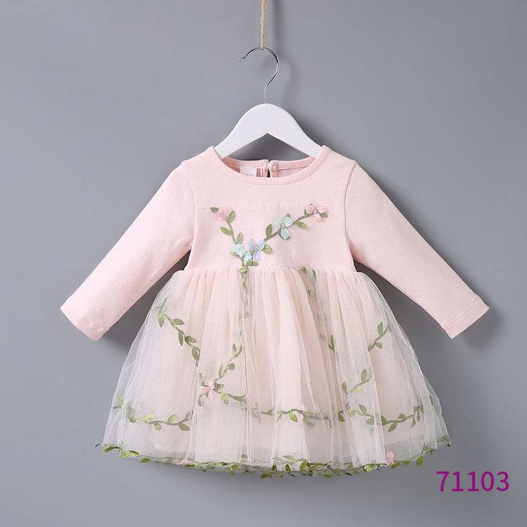 New Children's Dresses For Children Are On The Market, Cute Girls Long - sleeved Princess Dresses - Amazitshop
