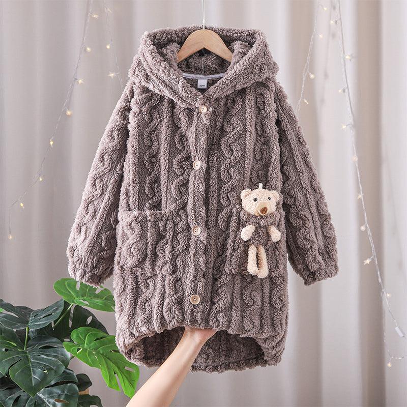 New Children's Flannel Home Wear Pajamas - Amazitshop