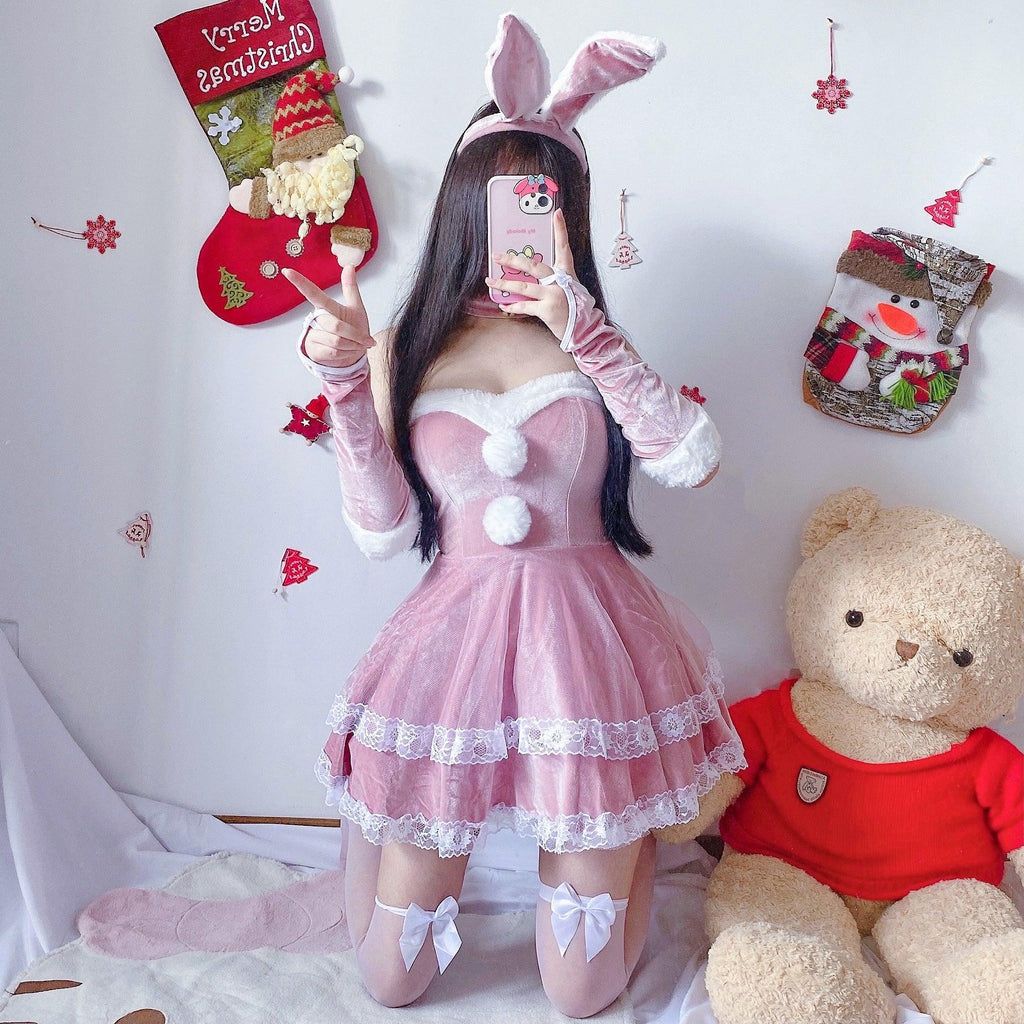 New Christmas Costume Stage Maid Costume Dress - Amazitshop