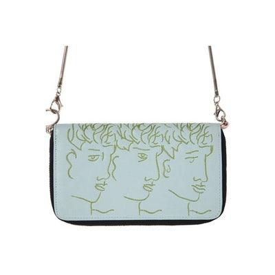 new creative PU leather women crossbody long wallets fashion bags in LINES series - Amazitshop