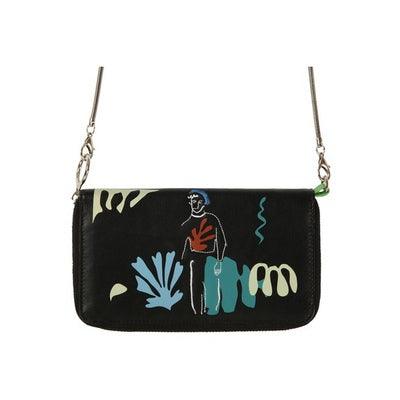 new creative PU leather women crossbody long wallets fashion bags in LINES series - Amazitshop