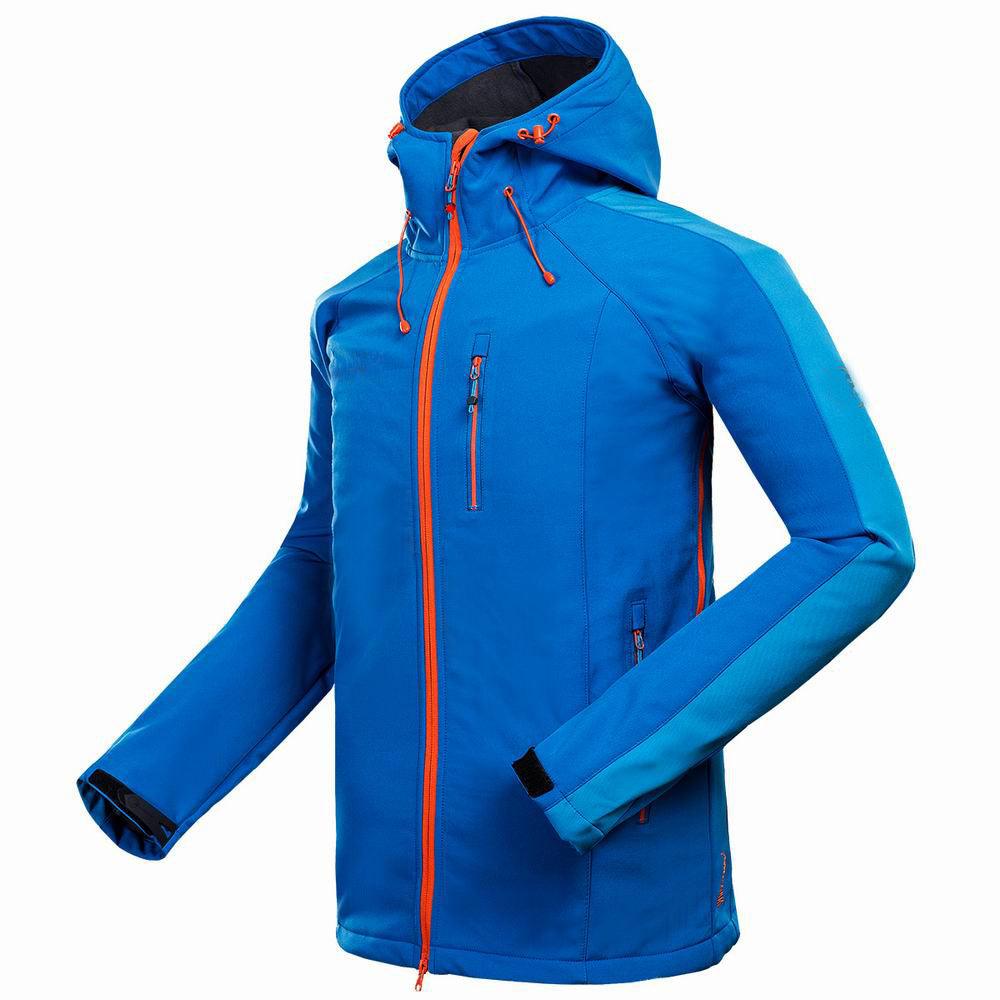 New foreign trade men outdoor mountaineering camping leisure sports clothing anti wind compound jacket soft shell jacket - Amazitshop