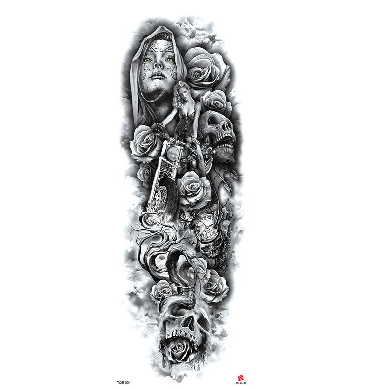 New Full Arm Tattoo Applicator With Tattoo Applique Arm Waterproof Tattoo And Half Arm Tattoo - Amazitshop