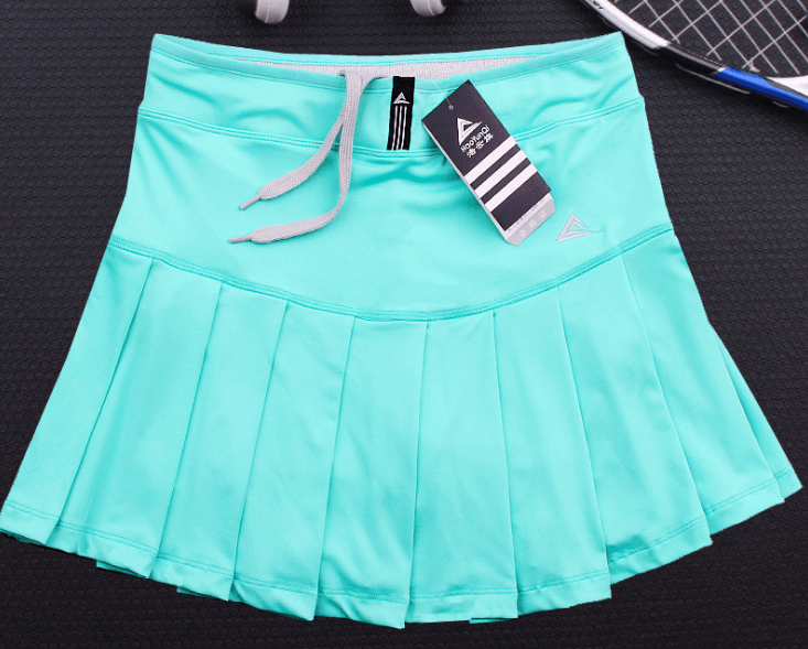 New Girls Tennis Skirts with Safety Shorts , Quick Dry Women Badminton Skirt - Amazitshop