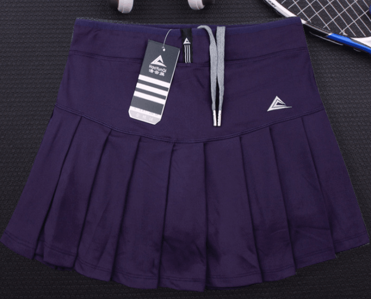 New Girls Tennis Skirts with Safety Shorts , Quick Dry Women Badminton Skirt - Amazitshop