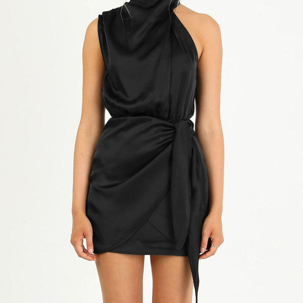 New Hanging Neck Senior Sense Of Satin Straps Slim Celebrity Dresses - Amazitshop