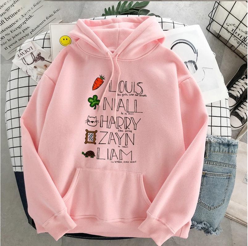 New Harry Styles Graphic One Direction Merch Harajuku Aesthetic Pullover Hoodie Sweatshirt Clothes Fall 1d Streetwear Women - Amazitshop