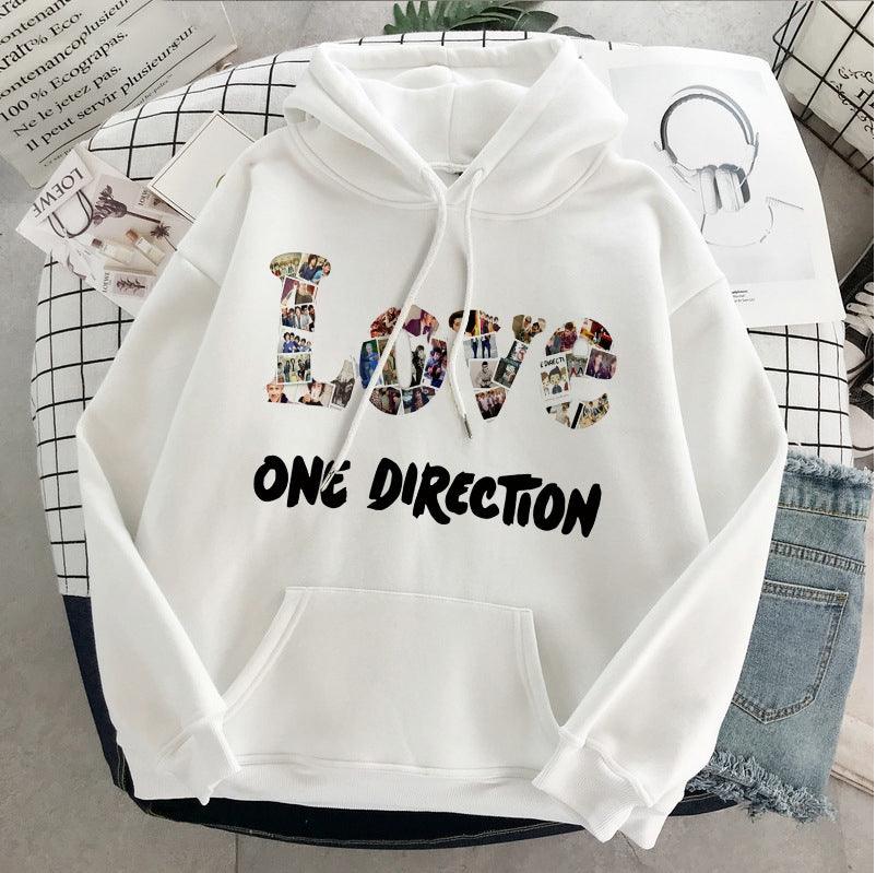 New Harry Styles Graphic One Direction Merch Harajuku Aesthetic Pullover Hoodie Sweatshirt Clothes Fall 1d Streetwear Women - Amazitshop