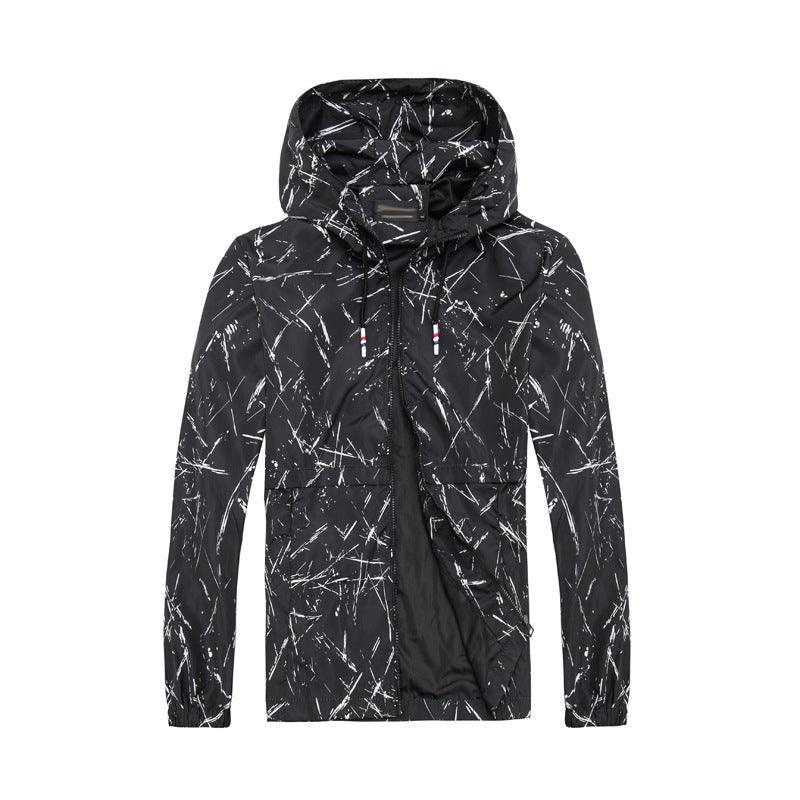 New hooded loose fit men's jacket - Amazitshop