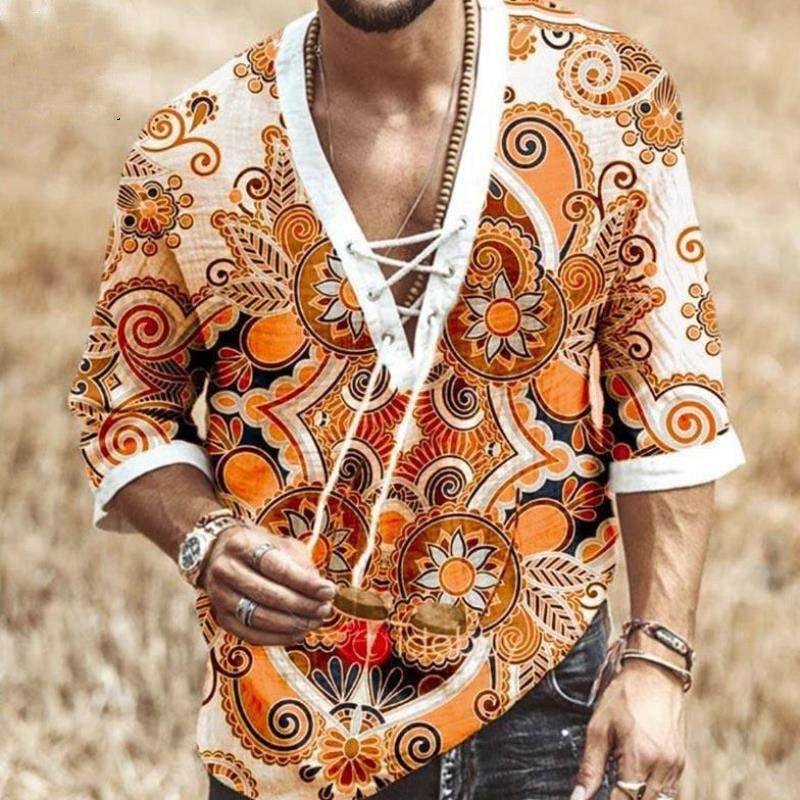 New Large Size Loose Hot style Men Shirts Male T Shirts - Amazitshop