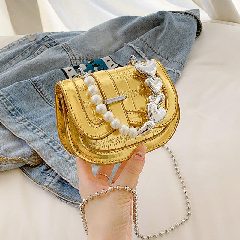 New Laser Pearl Tote Saddle Girl Mini - Amazitshop