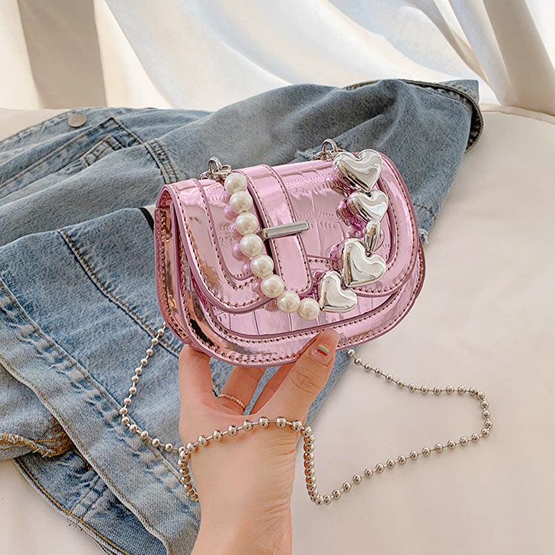 New Laser Pearl Tote Saddle Girl Mini - Amazitshop