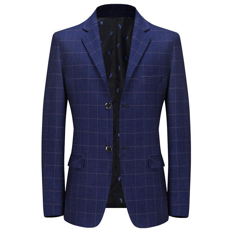 New Leisure Suits For Men Coat Plaid Fashion - Amazitshop