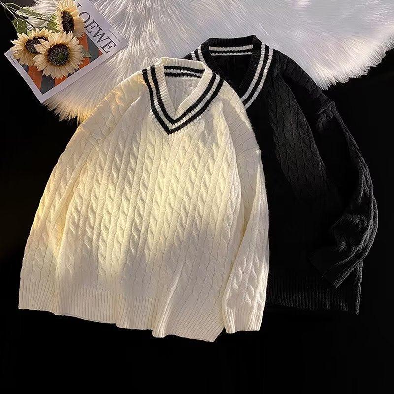 New Preppy Style Knitwear Coat - Amazitshop