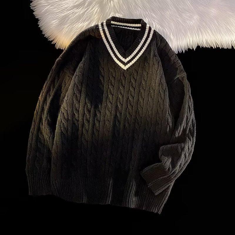 New Preppy Style Knitwear Coat - Amazitshop