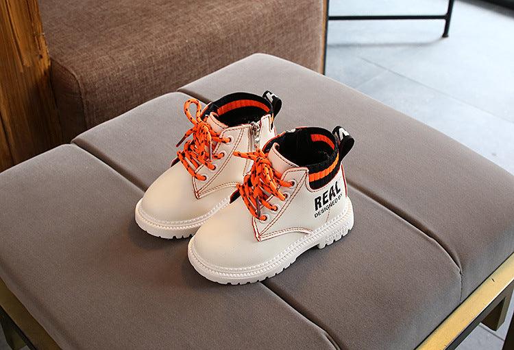 New Product Kids Fashion Cotton Martin Boots Warm Side Zipper - Amazitshop