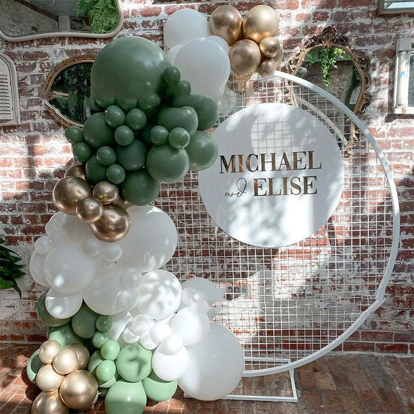 New Retro Green Platinum Balloon Package Wedding Balloon Package Birthday Party Decoration - Amazitshop